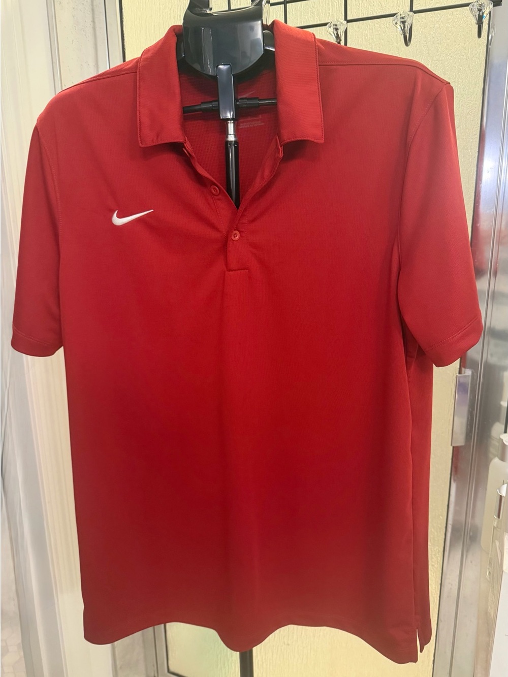 Nike Men's Red Dri-FIT Short Sleeve Polo Shirt - Size Large $25 GUC